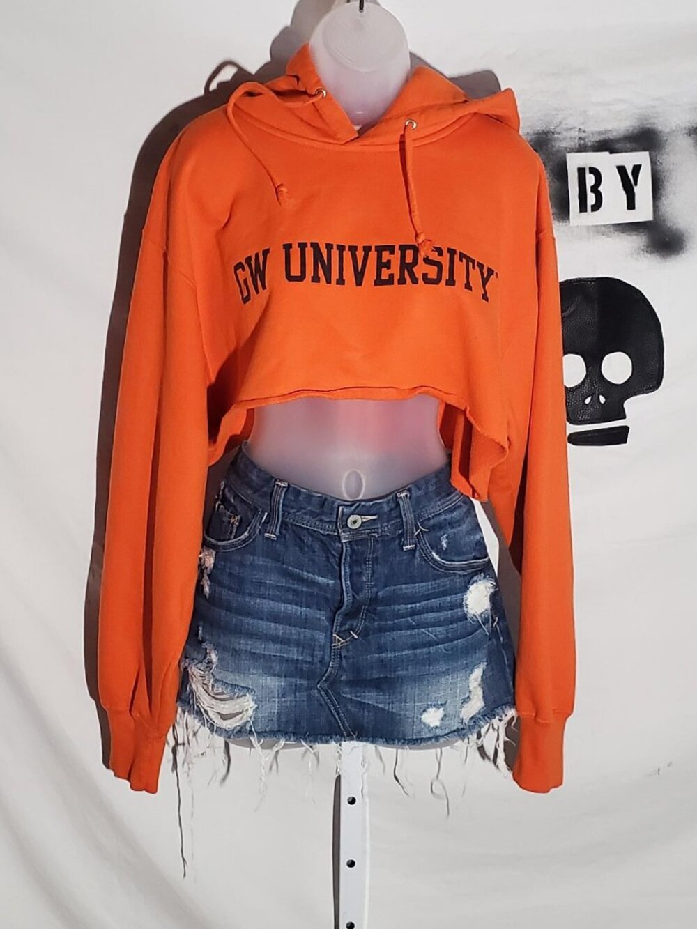 MV Sport GW University Cropped Hoodie sz L